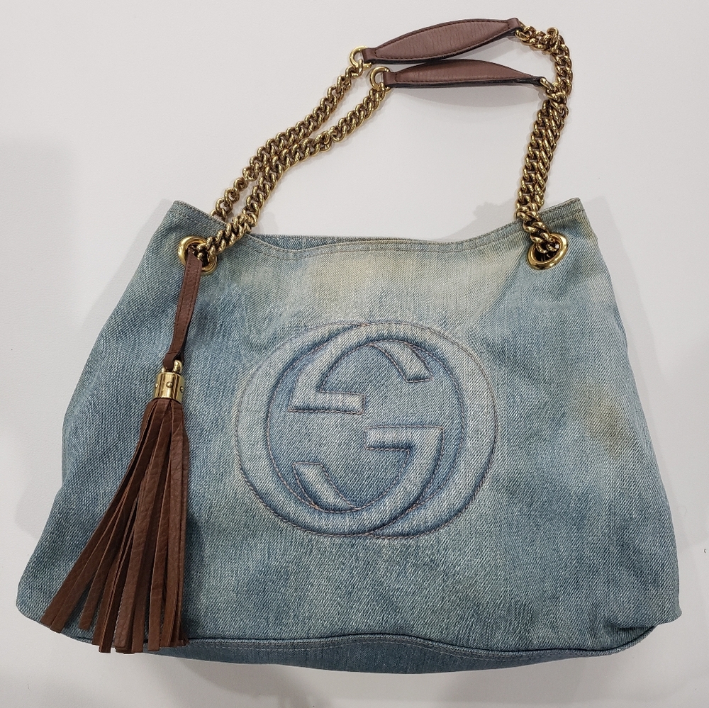Gucci Soho Denim Tote Bag